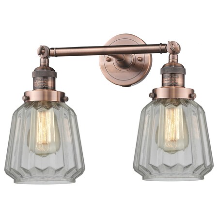 Innovations Lighting 2 Light Vintage Dimmable Led Bathroom Fixture, 530754 208-AC-G142-LED